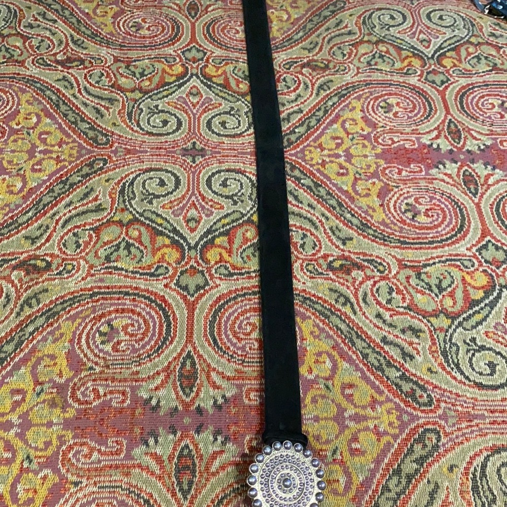 Ellen Tracy vegan belt with buckle - medium
